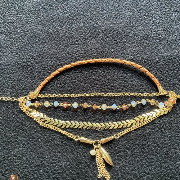 Costume Jewelry Bracelets, Set of 5 - Picture 3 of 5